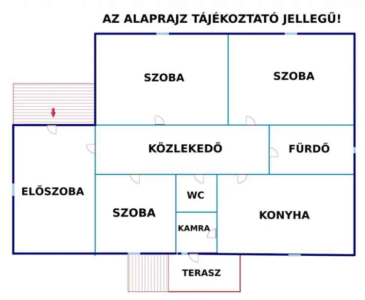 Tágas családi ház eladó Jánossomorján nagy telekkel