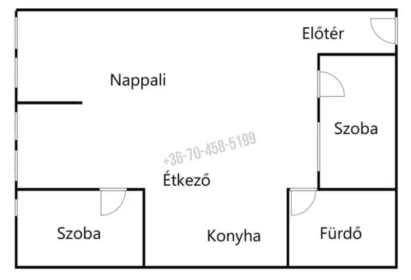 Hévíz belvárosában eladó társasház földszint
