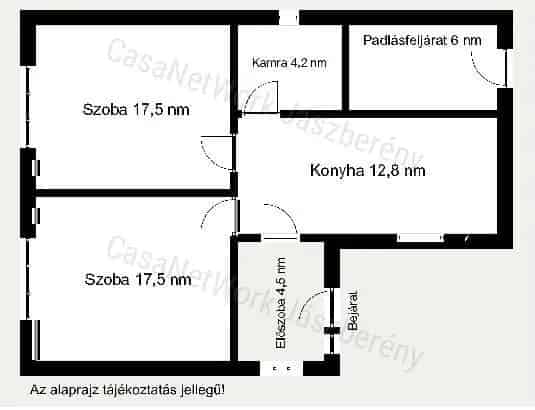 Felújítandó családi ház Tarnaszentmiklóson 68nm 2 szoba