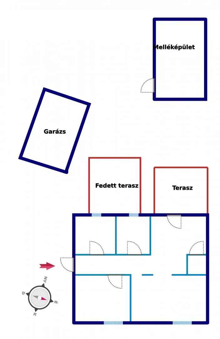 Kaposvári családi ház eladó 3 szoba garázzsal és melléképülettel