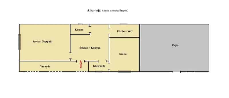 Ajka Padragkút 97 nm-es felújítandó ház 2051 nm telekkel