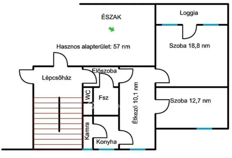 Eladó lakás Békéscsabán, két szobás, napfényes erkélyes ingatlan