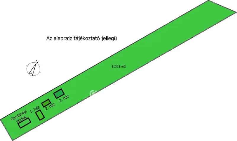Dömsödön eladó 3 lakóházas birtok gazdasági épülettel