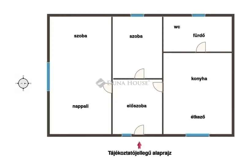 Debrecen Műegyetem melletti 45 nm-es házrész eladó