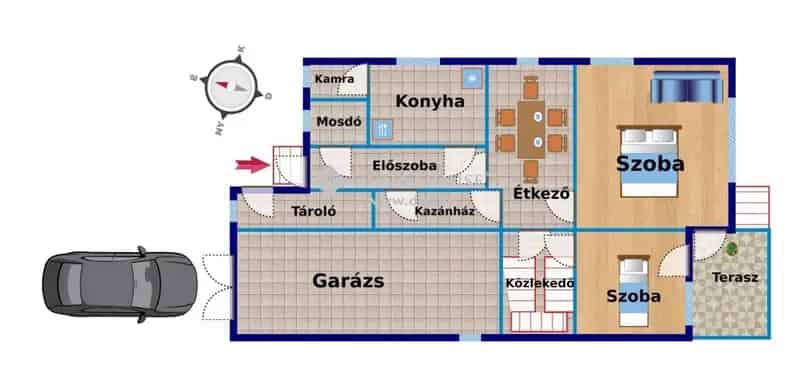 100 nm-es családi ház eladó Ráckeresztúron