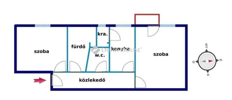 Pécs Athinay utca 2 szobás erkélyes lakás eladó