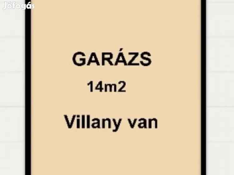 Eladó garázs Újszegeden 14m2