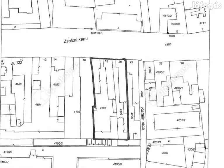 2057 m2 Miskolc Belvárosi Fejlesztési Telek Eladó