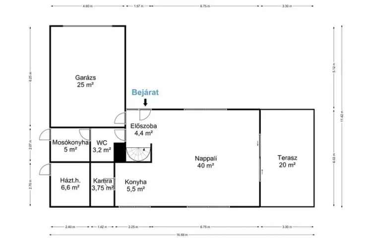 Gödön 149 nm-es 3 szobás családi ház garázzsal és kerttel