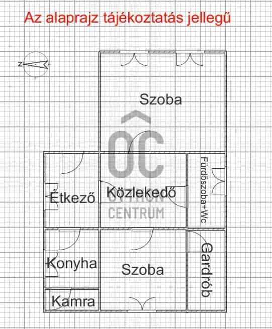 Tiszafüredi ház eladó 64 nm 2 szoba 869 nm telekkel