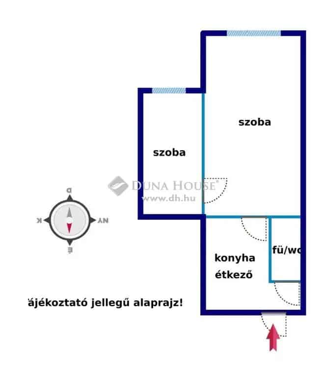 Dunaújváros Kalamár utca 43 nm-es földszinti tégla lakás eladó