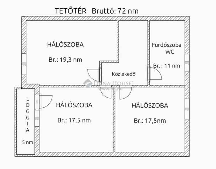 Eladó ház Papkeszin csendes zsákutcában tágas terekkel és nagy telken