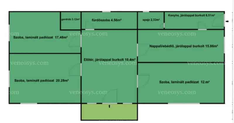 Tiszakeszi 90nm-es Családi Ház Eladó CSOK-ra is Alkalmas