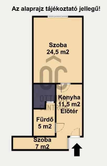 48 m2-es 1 1 szobás lakás Angyalföldön eladó
