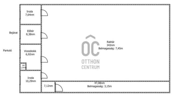 Tatai kiadó kereskedelmi ingatlan, UZ016944