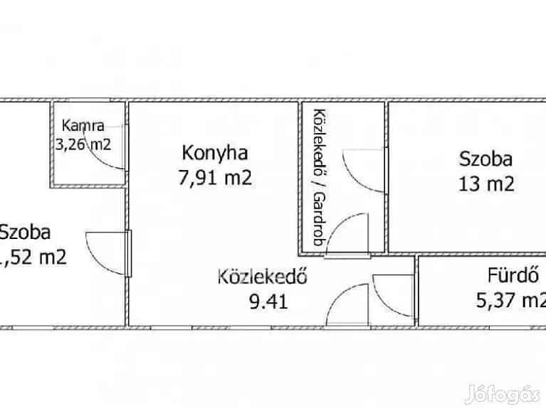 Szentesi eladó 55 nm-es ház tanya - 2 szoba - Cserélt víz villany