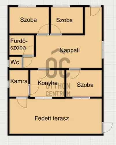 Derecskei eladó családi ház 110 nm 810 nm telekkel