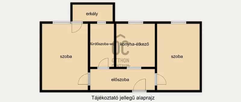 Bodajki felújított 2 szobás tégla lakás eladó