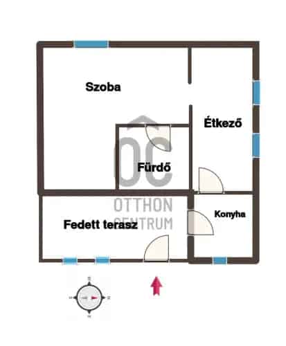 Debreceni eladó családi ház 40 nm 1 szoba