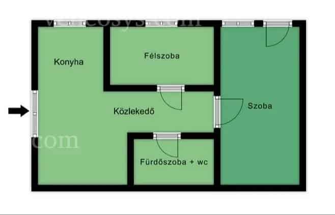 Kiadó bútorozott 1 5 szobás lakás Hejőcsabán