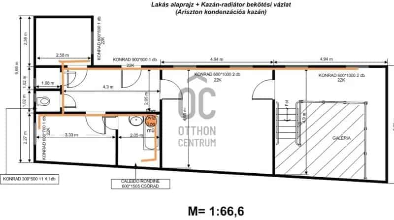 79 nm-es 3 szobás belvárosi lakás felújítandó