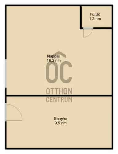 Budapest XIII kerület Frissen felujitott 30 nm-es +10 nm galerialas lakás