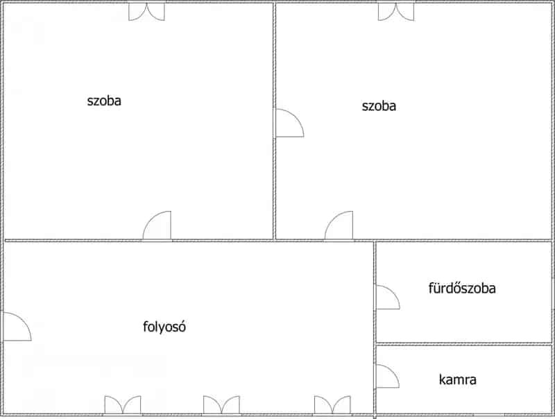 230 m2-es 5 szobás családi ház 840 m2-es telekkel és garázzsal