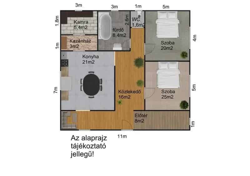 Szeghalomban eladó 95 nm-es téglaház melléképülettel