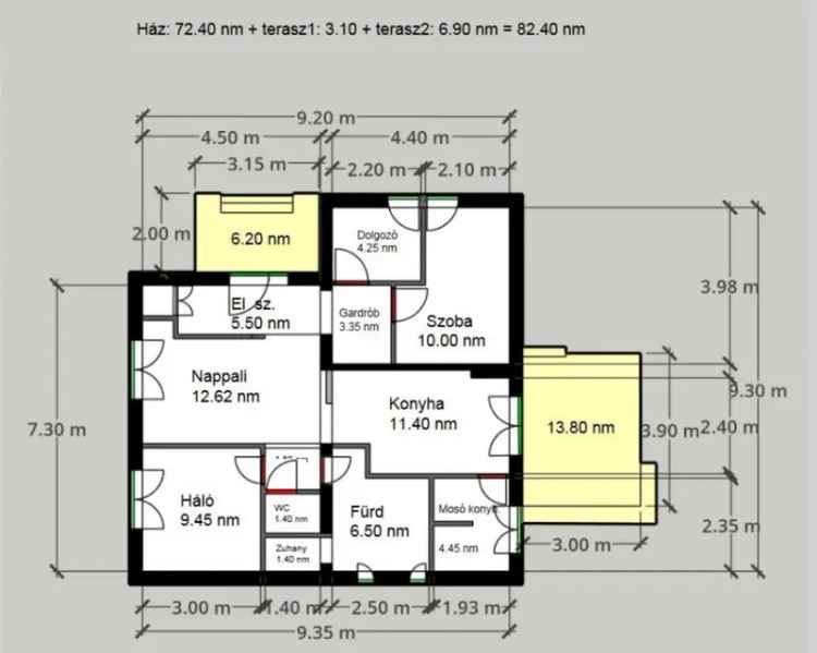 72 nm-es felújított családi ház Pesterzsébet kertvárosban