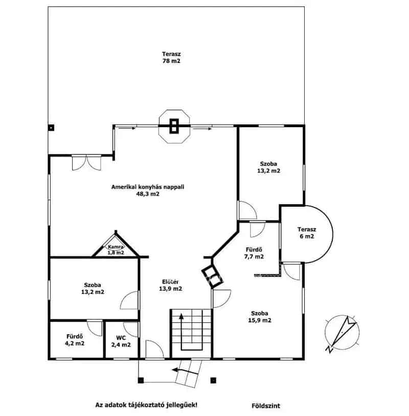 Siófoki családi ház eladó 280m2 2681m2-es telken úszómedencével
