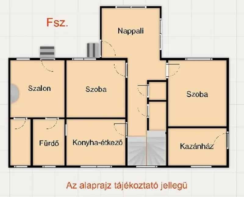 Balatonalmádi kétszintes családi ház eladó