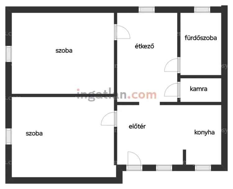 Jó áron Keszthelyi ház eladó - 2 szobás, csendes utcában