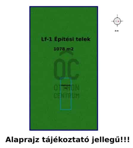 Sülysápi építési telek eladó központi helyen