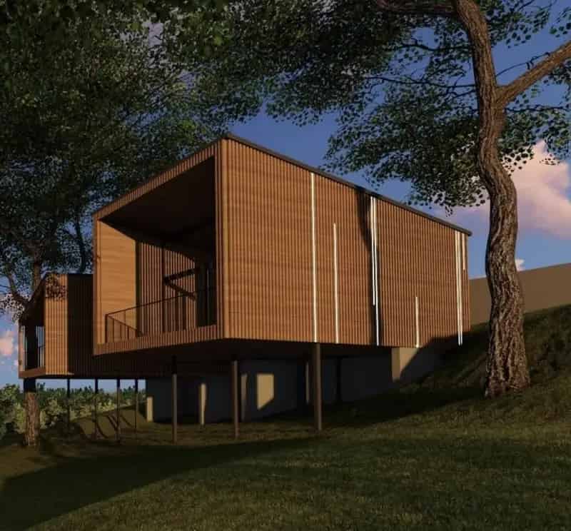 930 m2-es Természetközeli Telek Eladó - Két Ház Terveivel