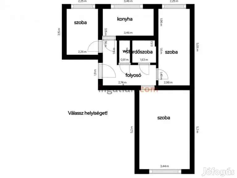 Debrecen Vénkert 2 1 szobás lakás eladó