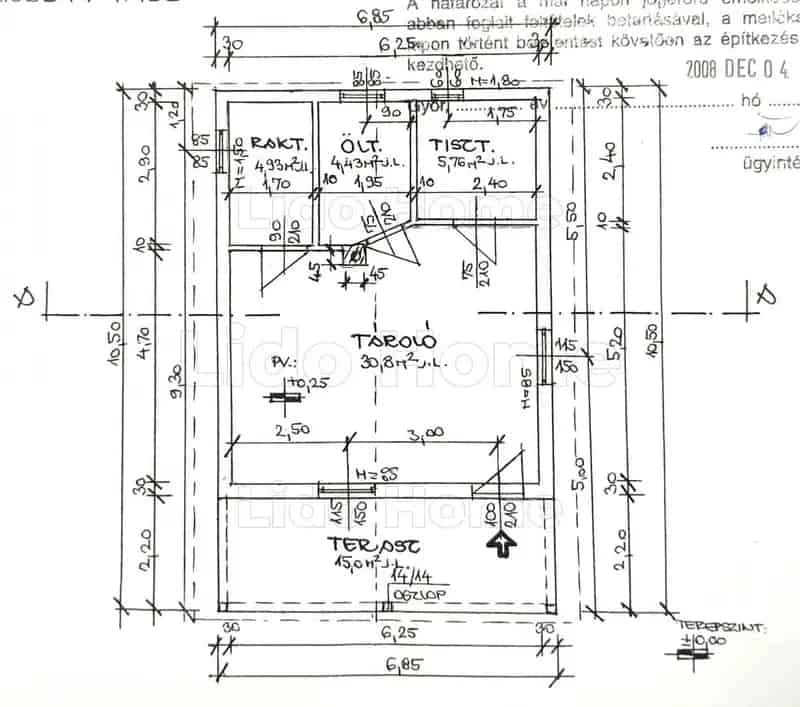 Győri zártkerti ingatlan eladó - 996 m2 telek 42 m2 ház