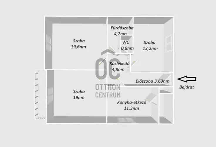 Veszprémi eladó lakás saját udvarral és garázzsal