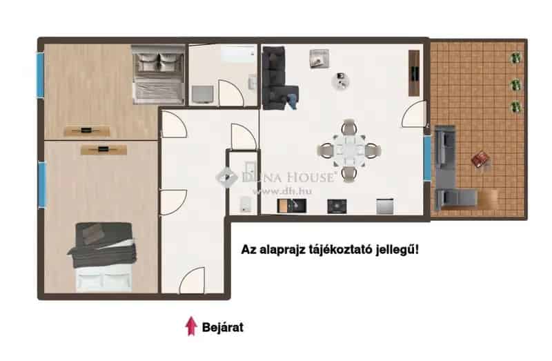 Baja Belvárosi Újszerű Lakás Eladó 73nm 2 Szoba Terasszal
