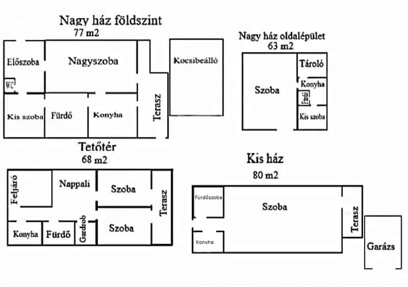 2 Generációs Családi Ház Eladó 818 nm-es Telken