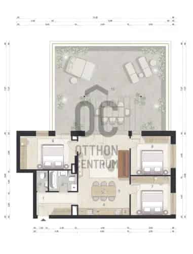 Budapest XVII kerület Penthouse eladó 81nm
