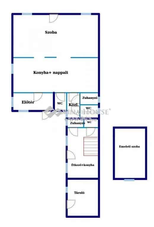 85 m² Kisbéri ingatlan eladó üzletnek családi háznak vagy irodának