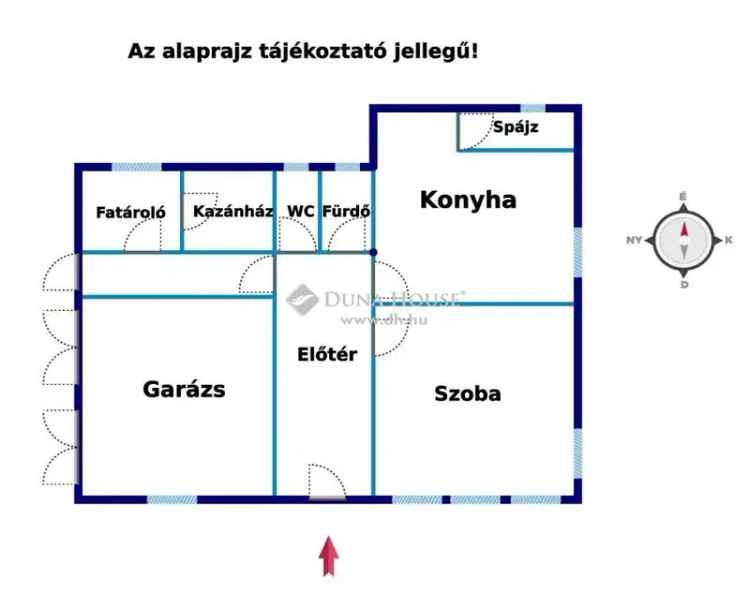 1986-ban épült 5 szobás családi ház dupla garázzsal Gyékényes közelében