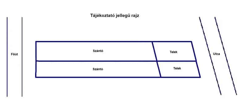 Örkény építési telek eladó 3733 nm