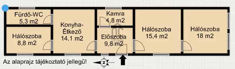 Becsehelyi családi ház eladó 3 szobával