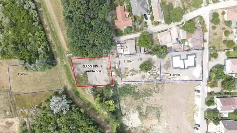 885 m2-es építési telek Székesfehérvár Maroshegyen