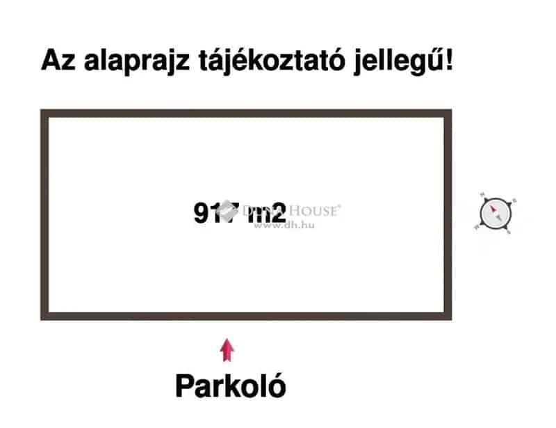 917 m2-es Telek Tompa szigeten Elado