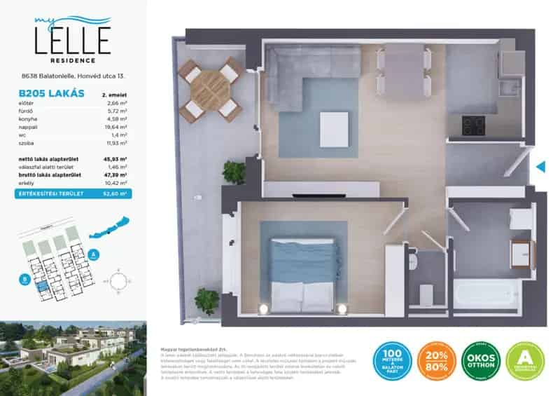 Balatonlellei Apartmanok Eladó - Újépítésű A Energetikai Besorolású Lakások