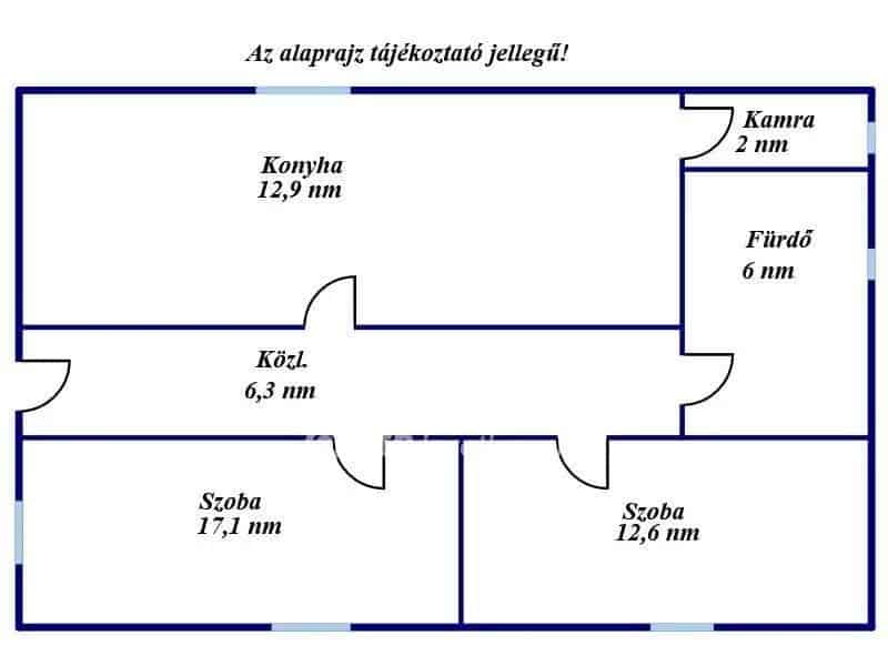 Újszász családi ház eladó felújított 2 szoba 1380m2 telekkel