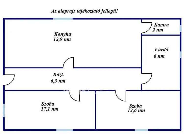 Újszász családi ház eladó felújított 2 szoba 1380m2 telekkel