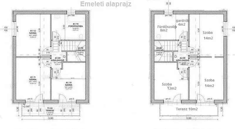 Váci ikerház eladó - 112 nm - 2021-es építés - napelem - robotfűnyíró